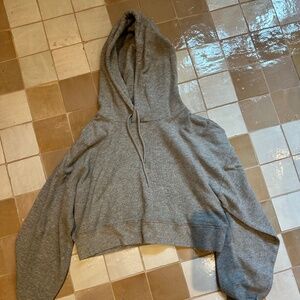 Sunday Best Cropped Waffle Knit Hoodie